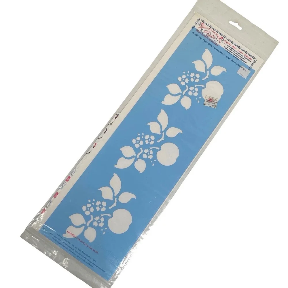 Vintage American Traditional Laser Stencils‎ Fruit Floral 1989 Farmhouse Cottage